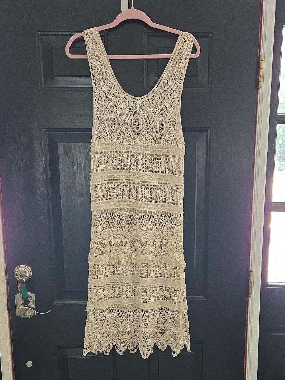 Blue Island Crocheted Beach Cover Up